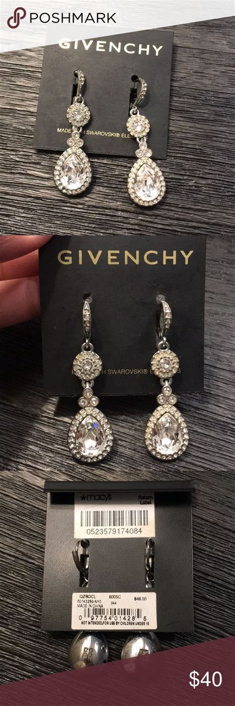 givenchy earrings 2016|Givenchy swarovski earrings.